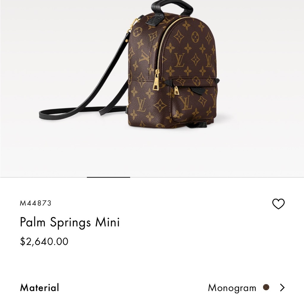 Louis Vuitton Palms Spring Mini Backpack